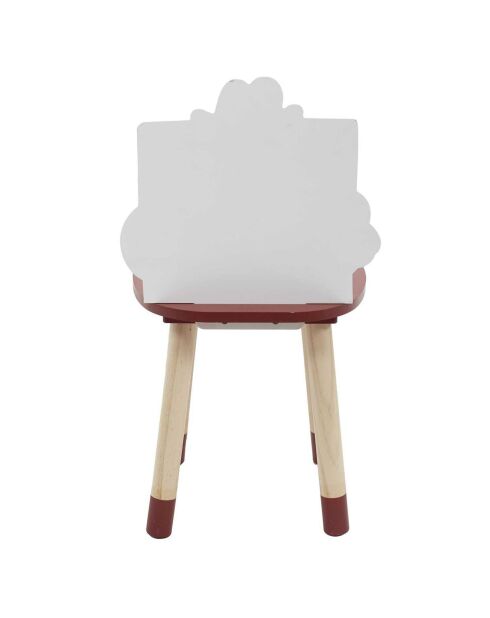 Chaise Monsieur Costaud rouge - 28x28x53.5 cm