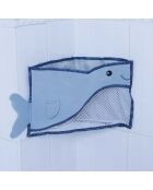 Sac à jouets de bain à ventouses bleu - 36x20x10 cm