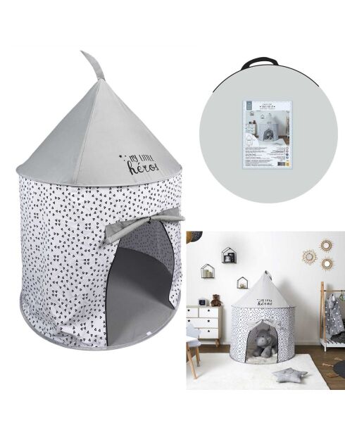 Tente Pop Up grise - 102x102x150 cm