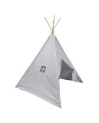 Tipi à Pois gris - 120x120x160 cm