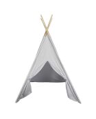 Tipi à Pois gris - 120x120x160 cm