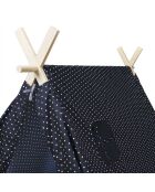 Tente Marine gris/blanc - 105x115x116 cm