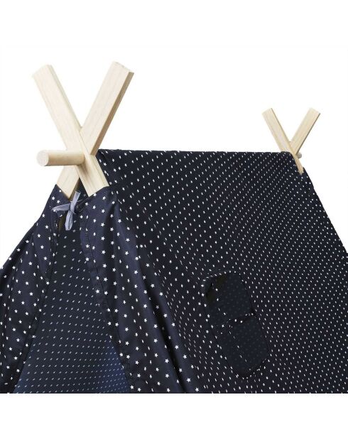 Tente Marine gris/blanc - 105x115x116 cm
