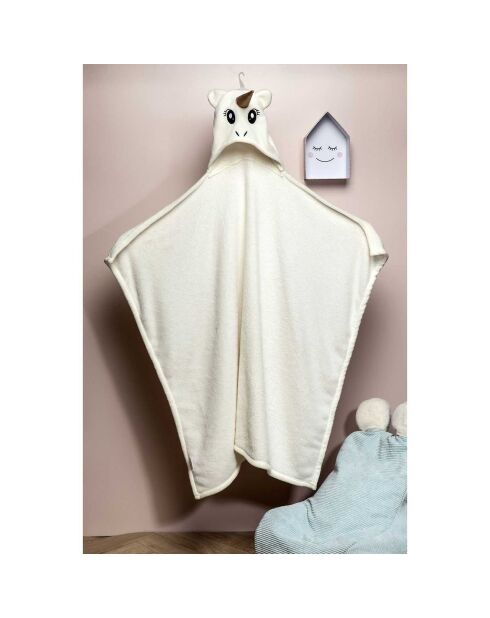 Plaid Licorne ivoire - 120x90 cm