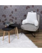 Coussin de lecture Lombaire gris  - 86x42x45.5 cm
