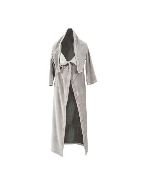Plaid a manches gris - 100x1x140 cm