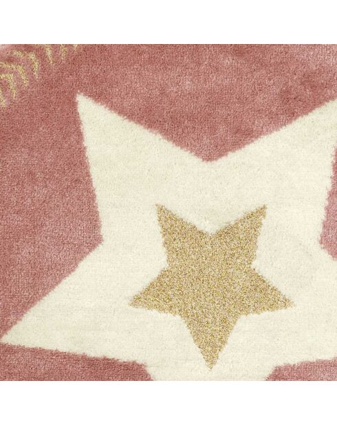 Tapis rond Etoile rose - D.1000 cm