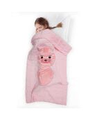 Couverture convertible Chat rose - 40x40x5 cm