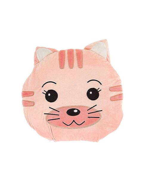 Couverture convertible Chat rose - 40x40x5 cm