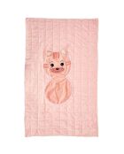 Couverture convertible Chat rose - 40x40x5 cm