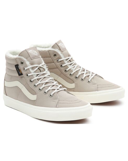 Baskets SK8-Hi fourrées beiges