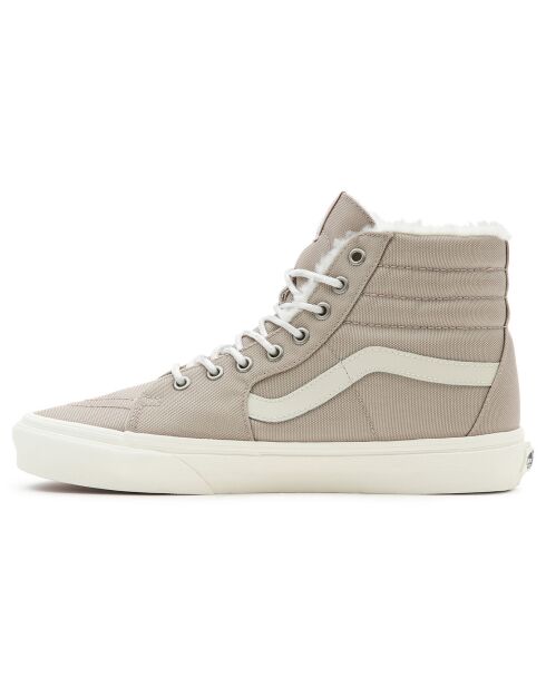 Baskets SK8-Hi fourrées beiges