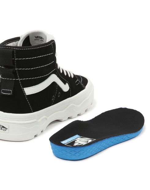 Baskets en Velours de Cuir Sentry SK8-Hi WC fourrées noires