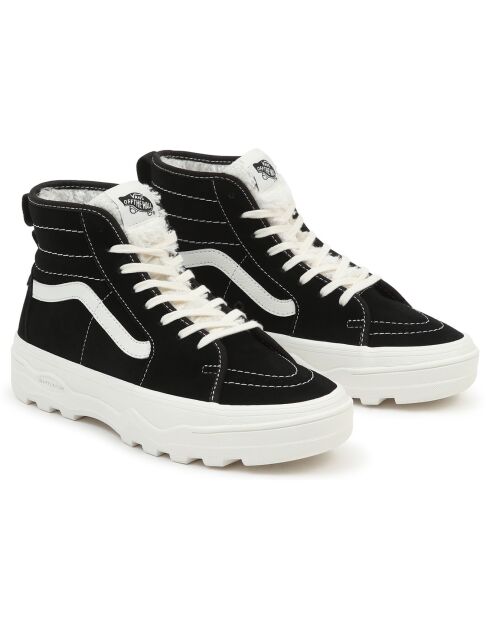 Baskets en Velours de Cuir Sentry SK8-Hi WC fourrées noires