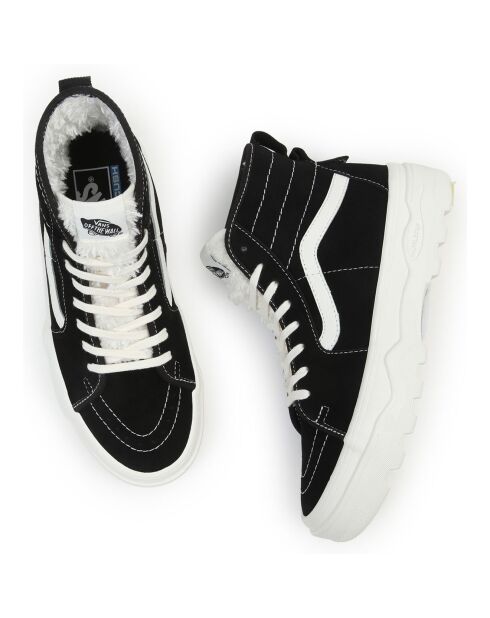 Baskets en Velours de Cuir Sentry SK8-Hi WC fourrées noires