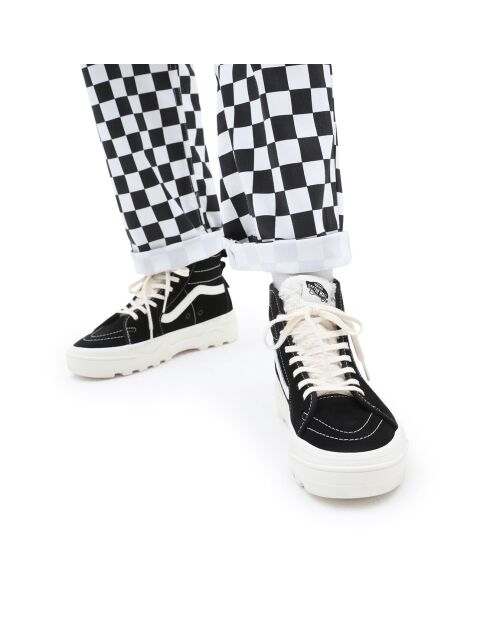 Baskets en Velours de Cuir Sentry SK8-Hi WC fourrées noires