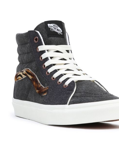 Sneakers en Cuir & Textile SK8-Hi denim brut