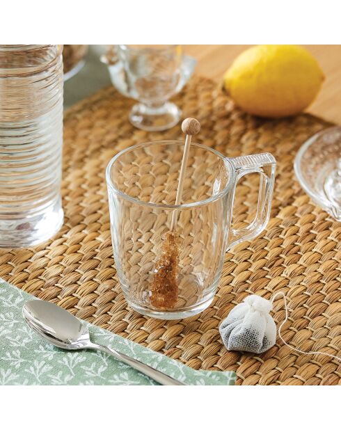 6 Mugs Nuevo transparents - 25 cl
