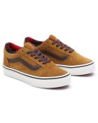 Baskets en Velours de Cuir Old Skool cognac