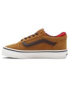 Baskets en Velours de Cuir Old Skool cognac