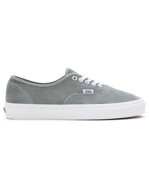 Baskets en Velours de Cuir Authentic grises