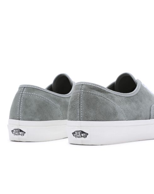 Baskets en Velours de Cuir Authentic grises