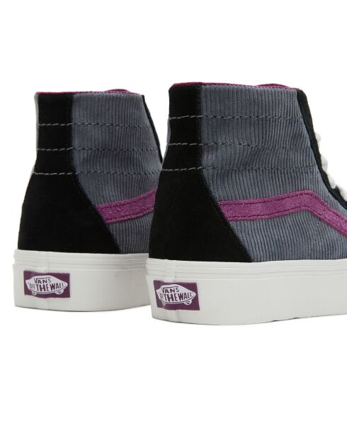 Baskets en Velours de Cuir & Velours côtelé SK8-Hi Tapered VR3 noir/violet