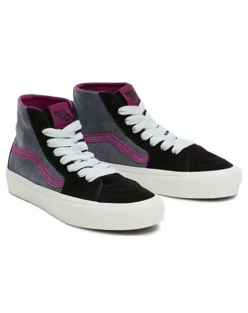Baskets en Velours de Cuir & Velours côtelé SK8-Hi Tapered VR3 noir/violet