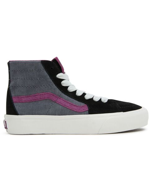 Baskets en Velours de Cuir & Velours côtelé SK8-Hi Tapered VR3 noir/violet