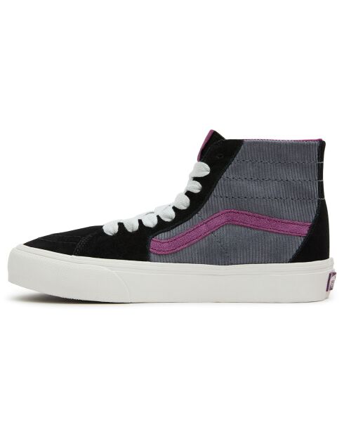 Baskets en Velours de Cuir & Velours côtelé SK8-Hi Tapered VR3 noir/violet