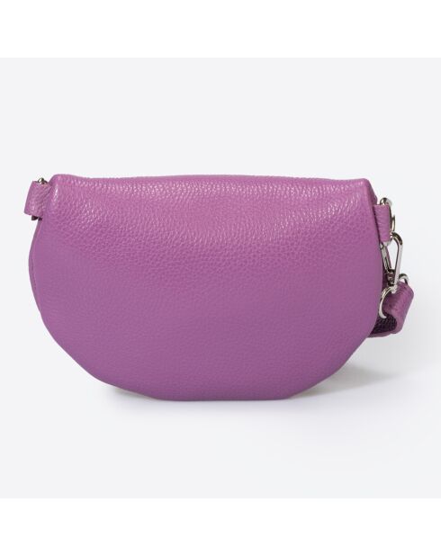 Marsupio in pelle Selene lilla - 23x1x15 cm