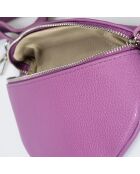 Marsupio in pelle Selene lilla - 23x1x15 cm