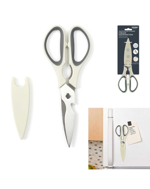 Ciseaux Multifonctions Etui Aimanté taupe