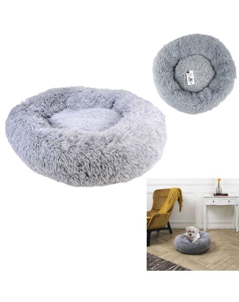 Coussin lit apaisant gris - 60x60x14x14 cm