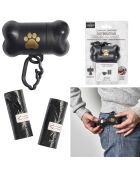 2 Distributeurs 45 Sacs de propreté 3 rouleaux  noirs