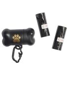 2 Distributeurs 45 Sacs de propreté 3 rouleaux  noirs