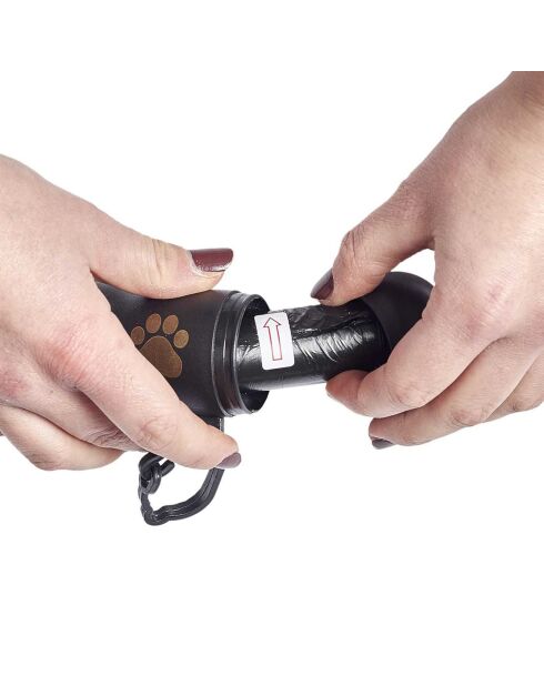 2 Distributeurs 45 Sacs de propreté 3 rouleaux  noirs