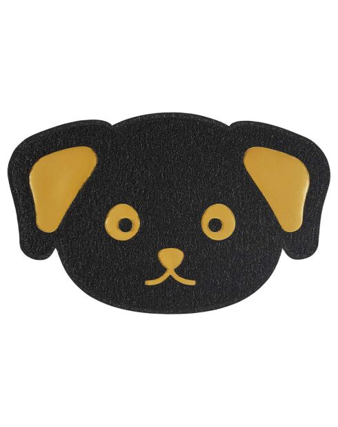 Tapis antiderapant gamelle noir motif aléatoire - 58x21x0.6x0.6 cm