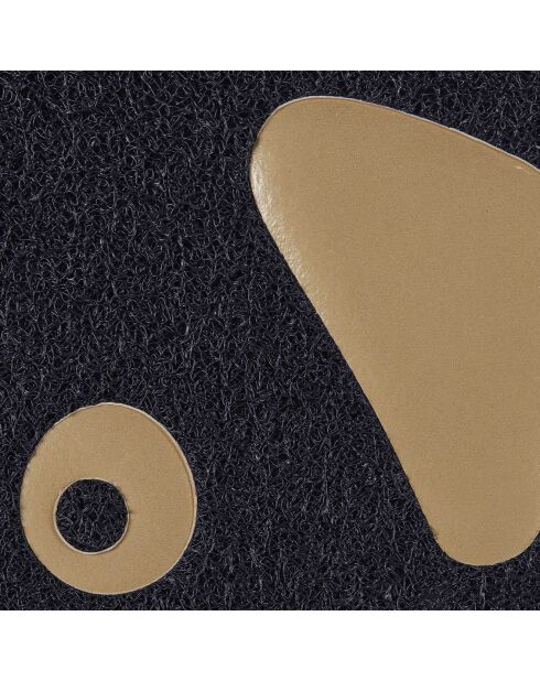 Tapis antiderapant gamelle noir motif aléatoire - 58x21x0.6x0.6 cm