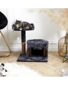 Arbre à Chat gris - 38x30x48x48 cm