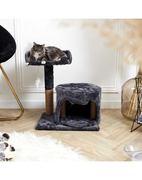 Arbre à Chat gris - 38x30x48x48 cm