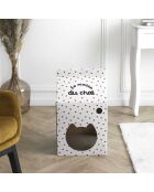 Maison pour Chat blanche - 33x31.5x55.5x55.5 cm