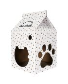 Maison pour Chat blanche - 33x31.5x55.5x55.5 cm