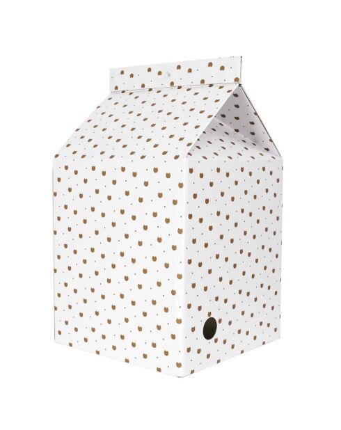 Maison pour Chat blanche - 33x31.5x55.5x55.5 cm