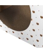 Maison pour Chat blanche - 33x31.5x55.5x55.5 cm