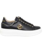 Sneakers Plateforme en Cuir Lou noires
