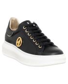 Sneakers Plateforme en Cuir Lou noires