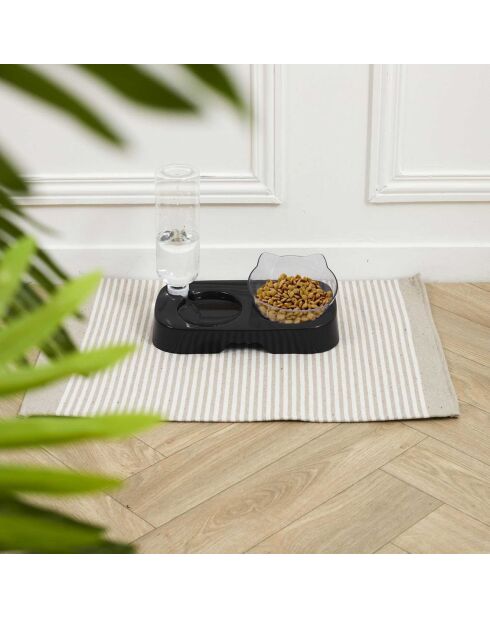 Gamelle et Distributeur eau noire