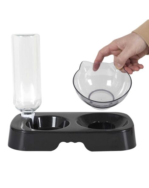 Gamelle et Distributeur eau noire