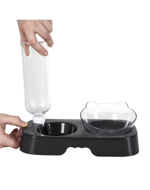 Gamelle et Distributeur eau noire